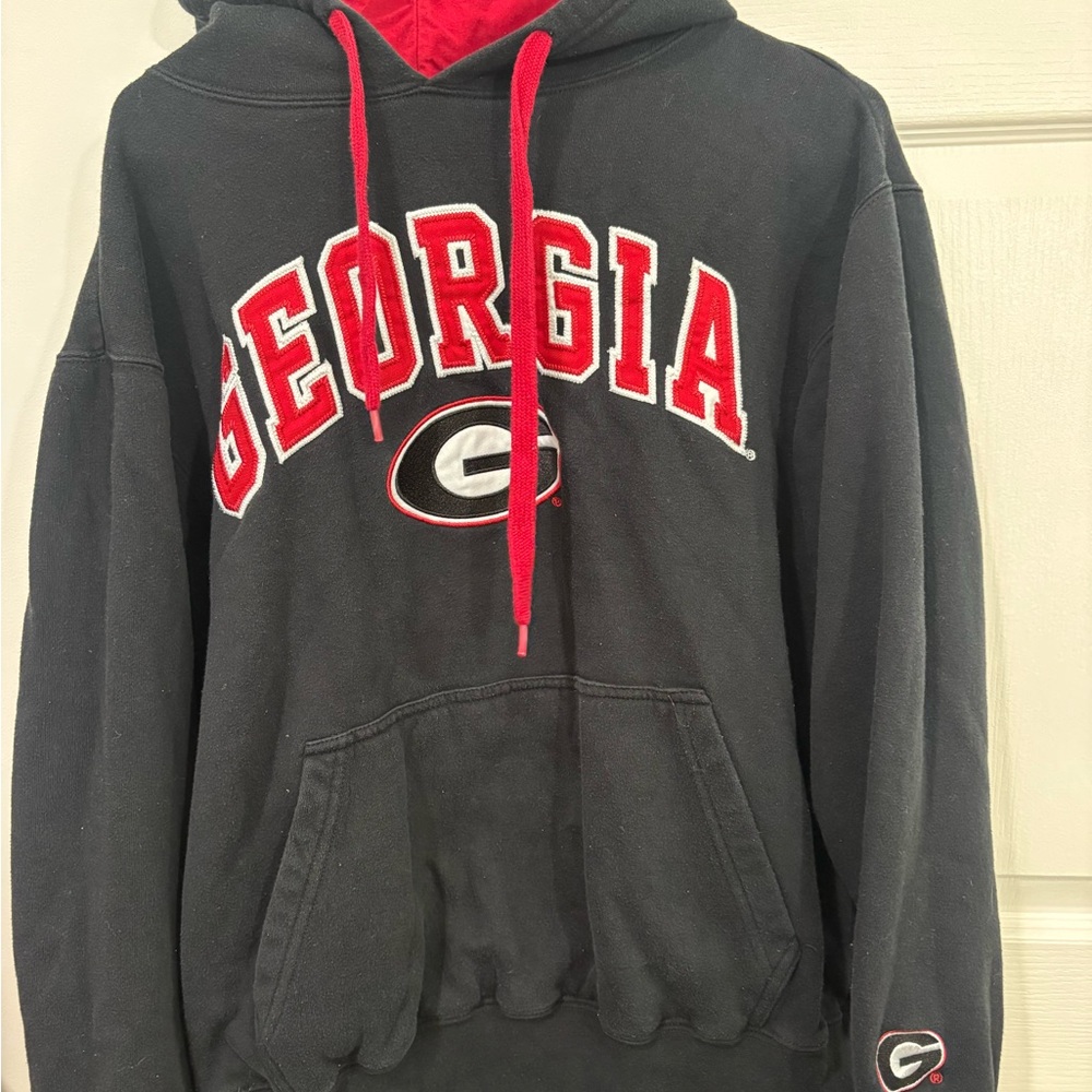 Georgia Black and Red Hoodie